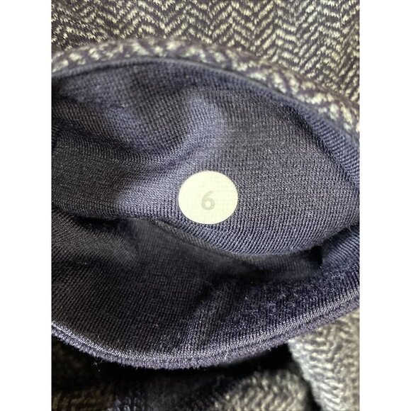 Lululemon Wunder Under Heather Blue Athleisure Crop Leggings Pants Size 6 - Picture 8 of 10